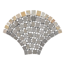 Pasinato EcoPaving Classic Fan - Vulcano with Yellow Quartzite