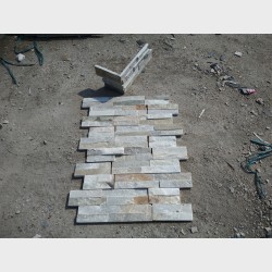 Beige wall panel-corner