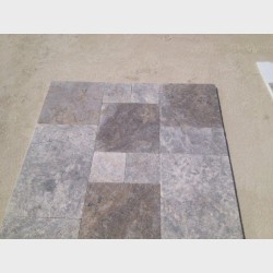 TRAVERTINE SILVER TUMBLED