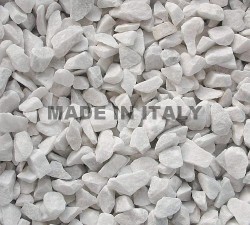 Bianco Carrara Chips mm. 12/16 in 25 Kg. Bags