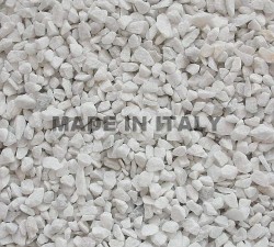 Bianco Carrara Chips mm. 6/9 in 25 Kg. Bags