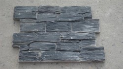 black concrete wall panel