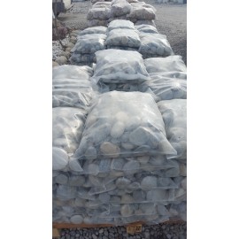 Flat River Pebbles in 25 kgs bags