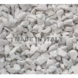 Bianco Carrara Chips mm. 12/16 in 25 Kg. Bags