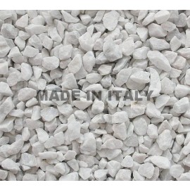 Bianco Carrara Chips mm. 9/12 in 25 Kg. Bags
