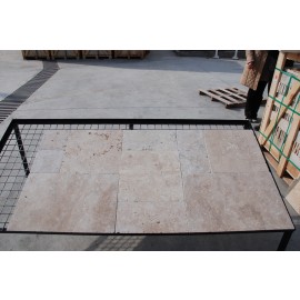 Light Travertine Tumbled Standard 1,2 cm French Pattern Set