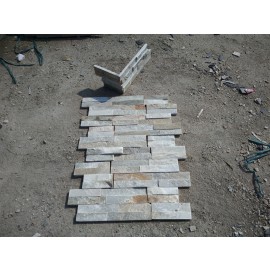 Beige wall panel-corner