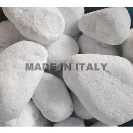 Bianco Carrara Pebbles mm. 60/100 in 25 Kg. Bags