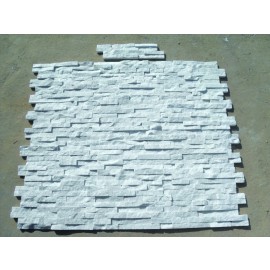 White Quartzite Glued Wall Panel